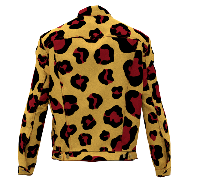 South Beach Leopard Denim Jacket